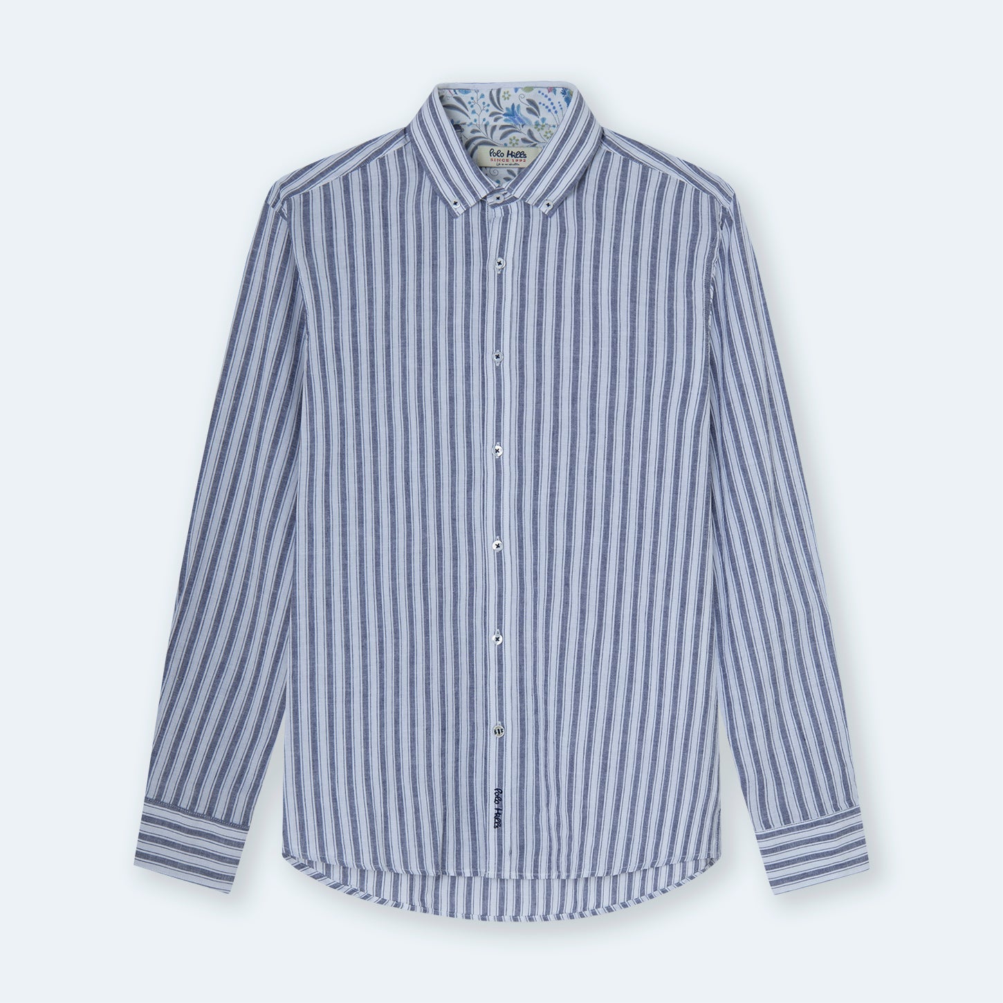CAMISA LINO RAYA NAVY - Polo Hills