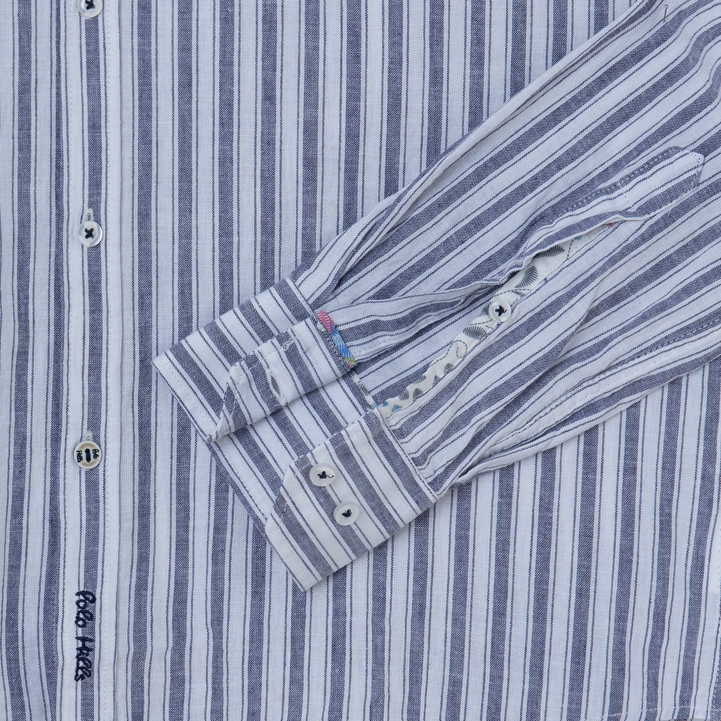 CAMISA LINO RAYA NAVY - Polo Hills