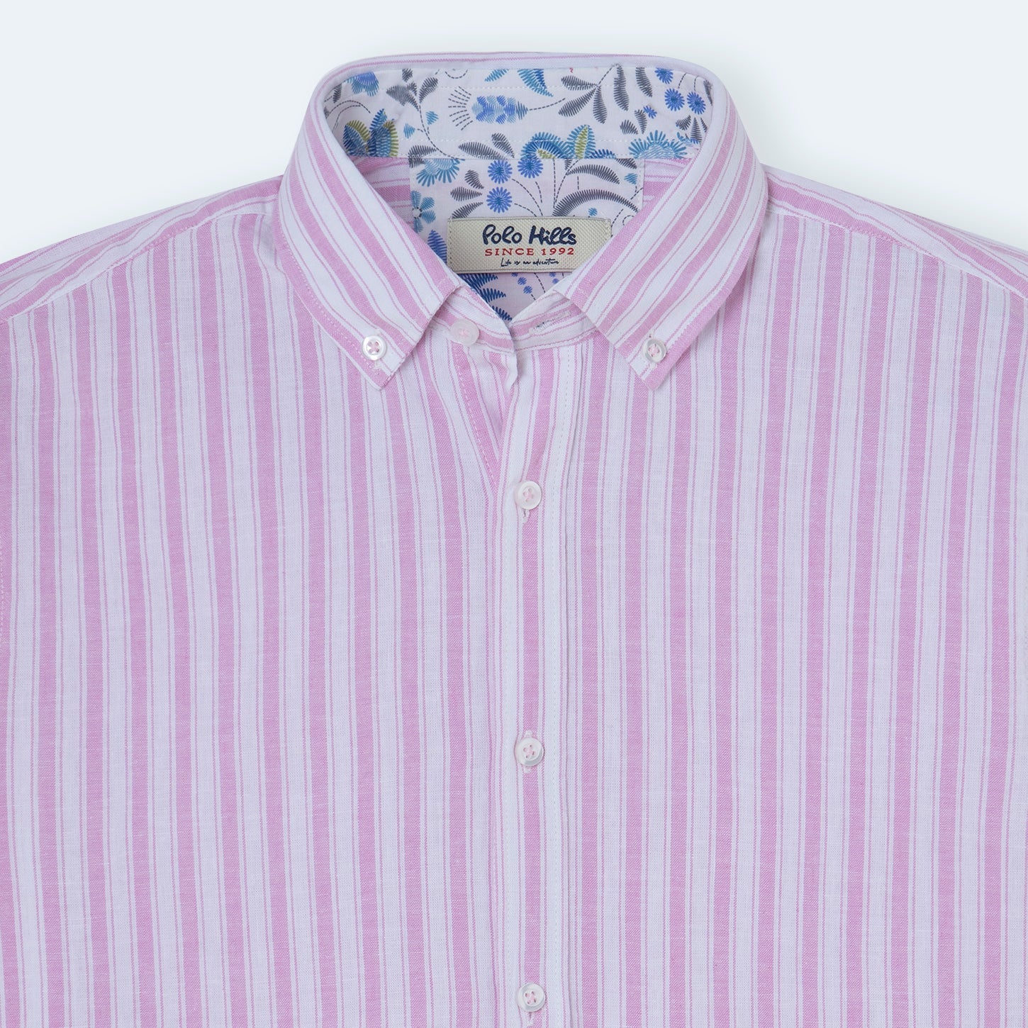 CAMISA LINO RAYA PINK - Polo Hills