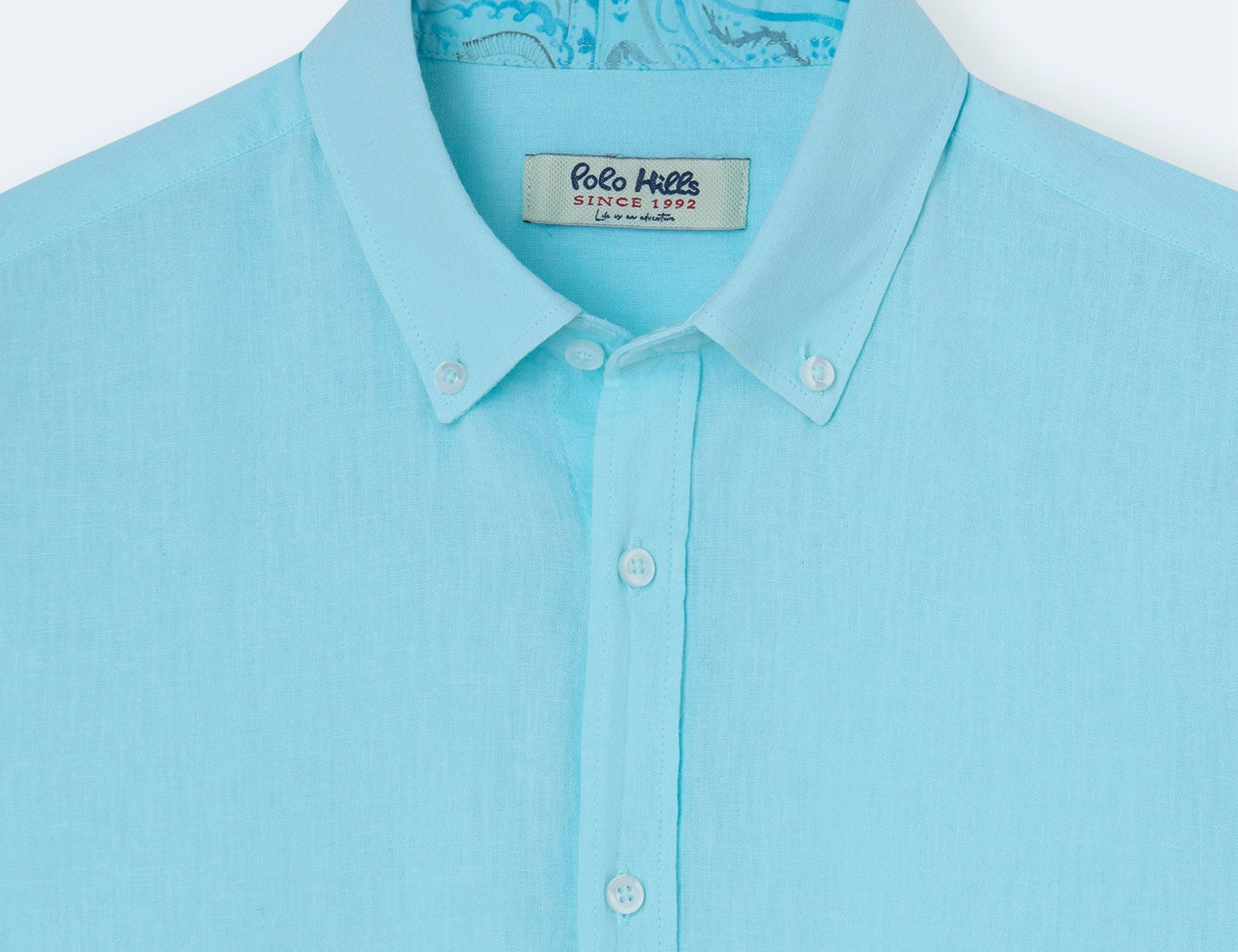 CAMISA LINO TURQUOISE SOFT - Polo Hills