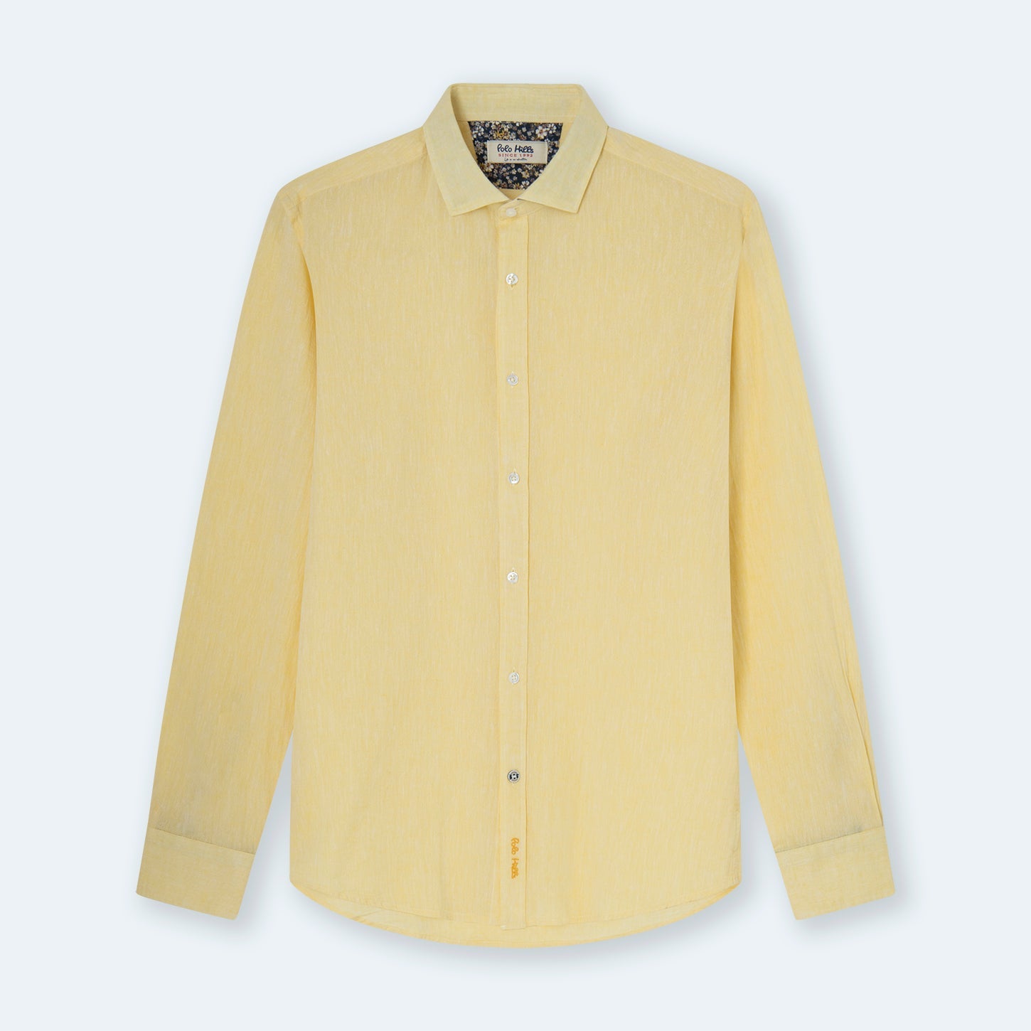 CAMISA WASHED LINO YELLOW - Polo Hills