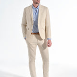 PANTALON LINO BE BEIGE - Polo Hills
