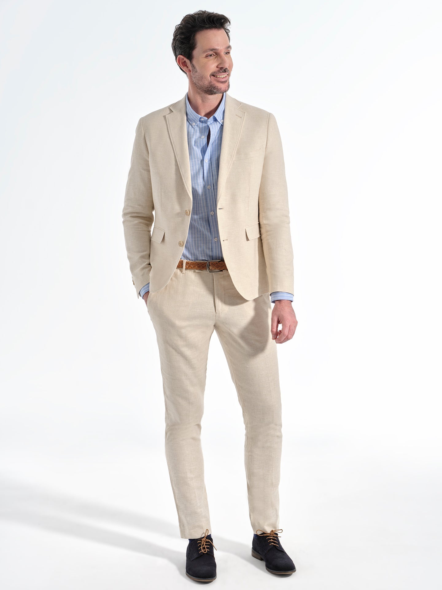PANTALON LINO BE BEIGE - Polo Hills