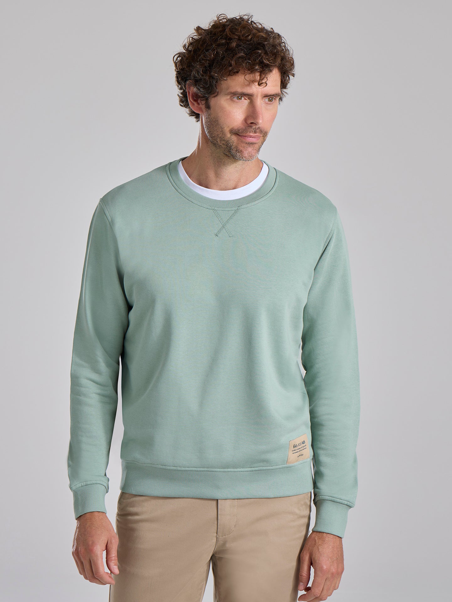 SUDADERA ECO SOFT KHAKI - Polo Hills