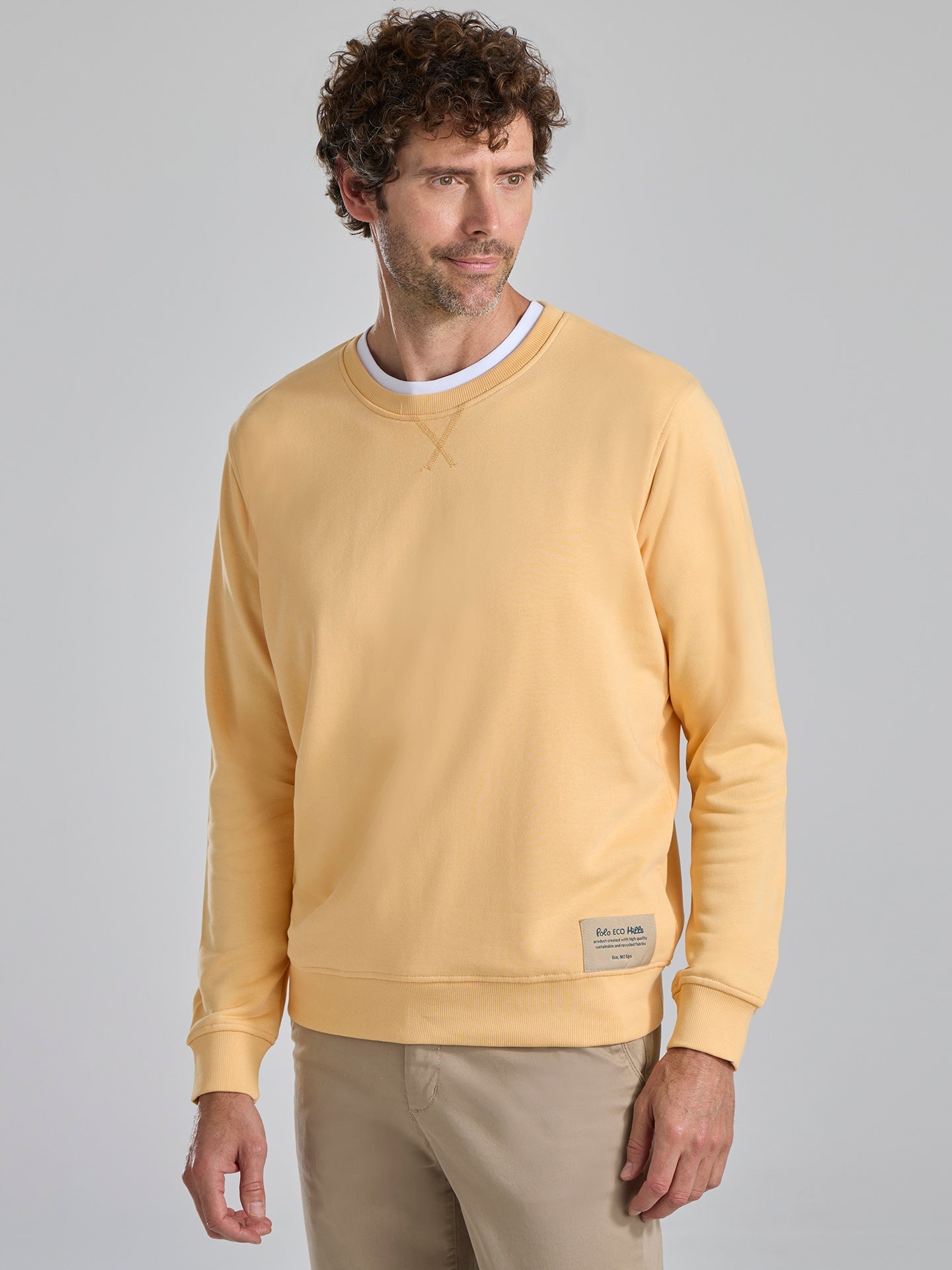 SUDADERA ECO SOFT YELLOW - Polo Hills
