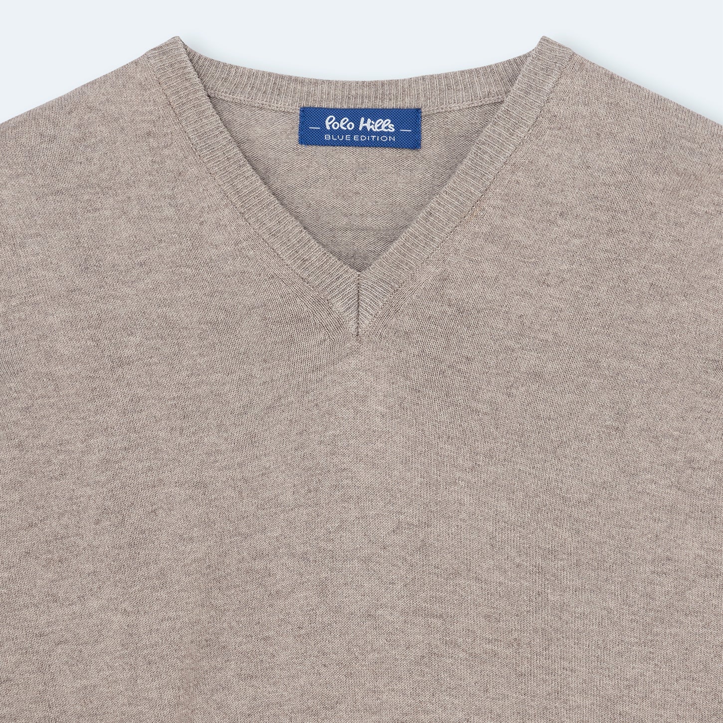 JERSEY PICO LANA BE BEIGE - Polo Hills