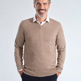 JERSEY PICO LANA BE BEIGE - Polo Hills