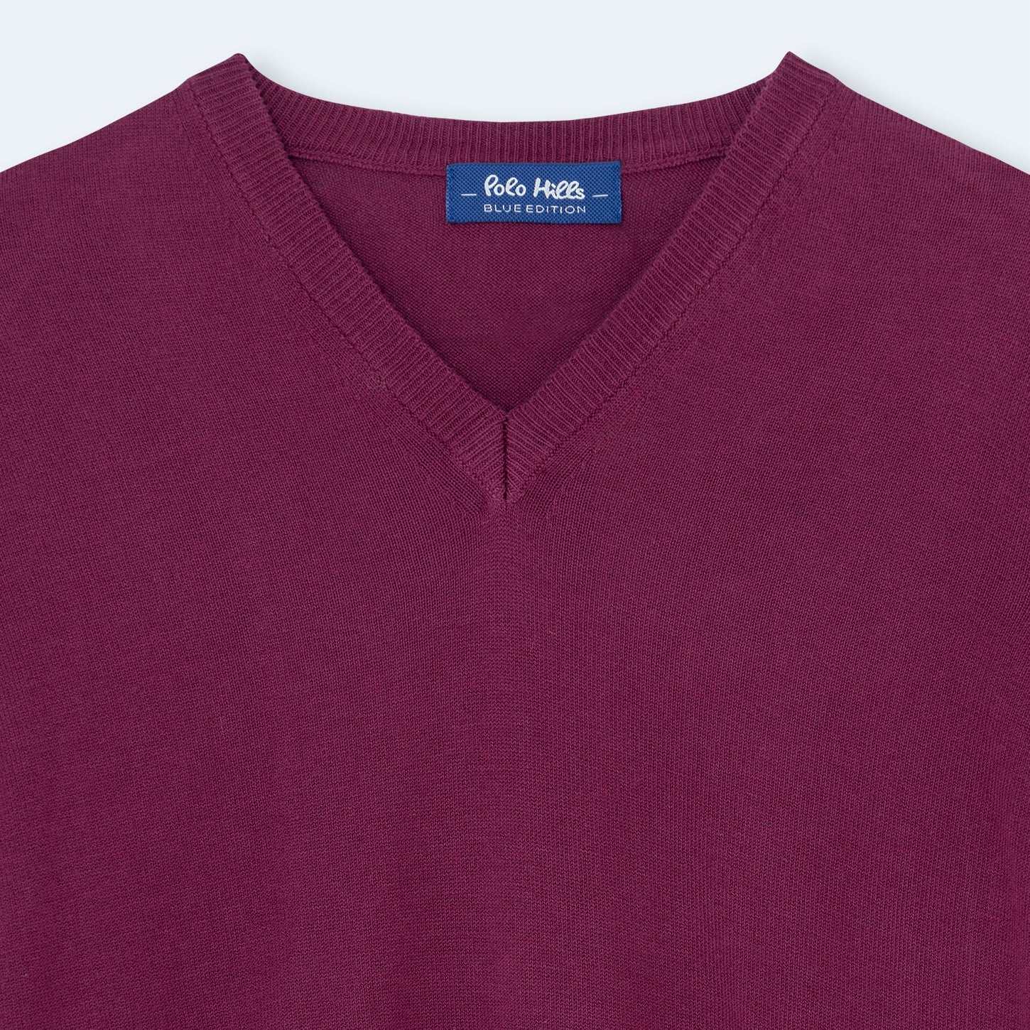 JERSEY PICO LANA BE BURGUNDY - Polo Hills