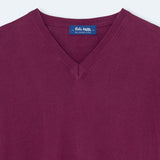 JERSEY PICO LANA BE BURGUNDY - Polo Hills