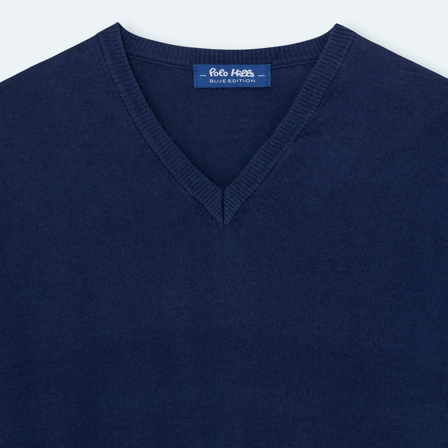 JERSEY PICO LANA BE NAVY - Polo Hills