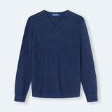 JERSEY PICO LANA BE NAVY - Polo Hills