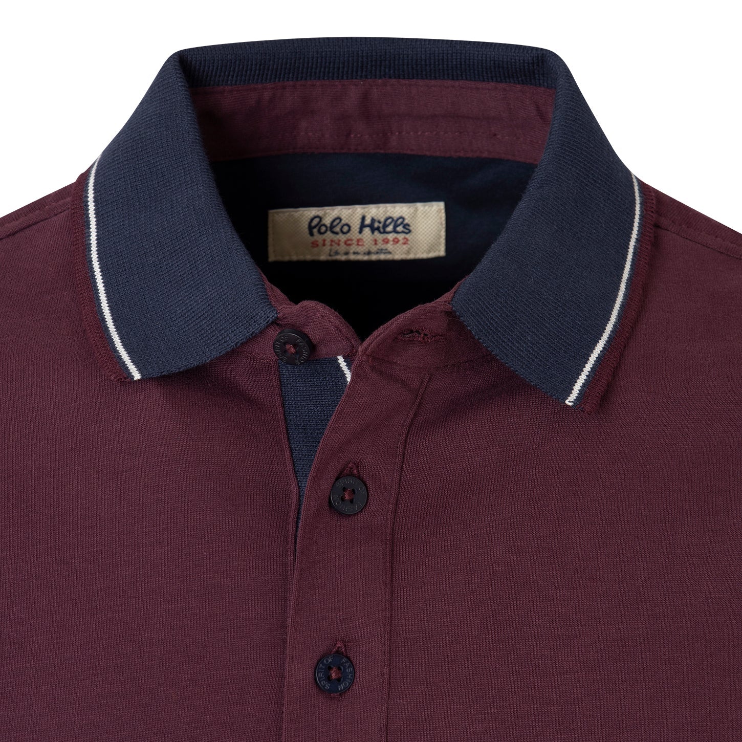 POLO UNI BURGUNDY - Polo Hills
