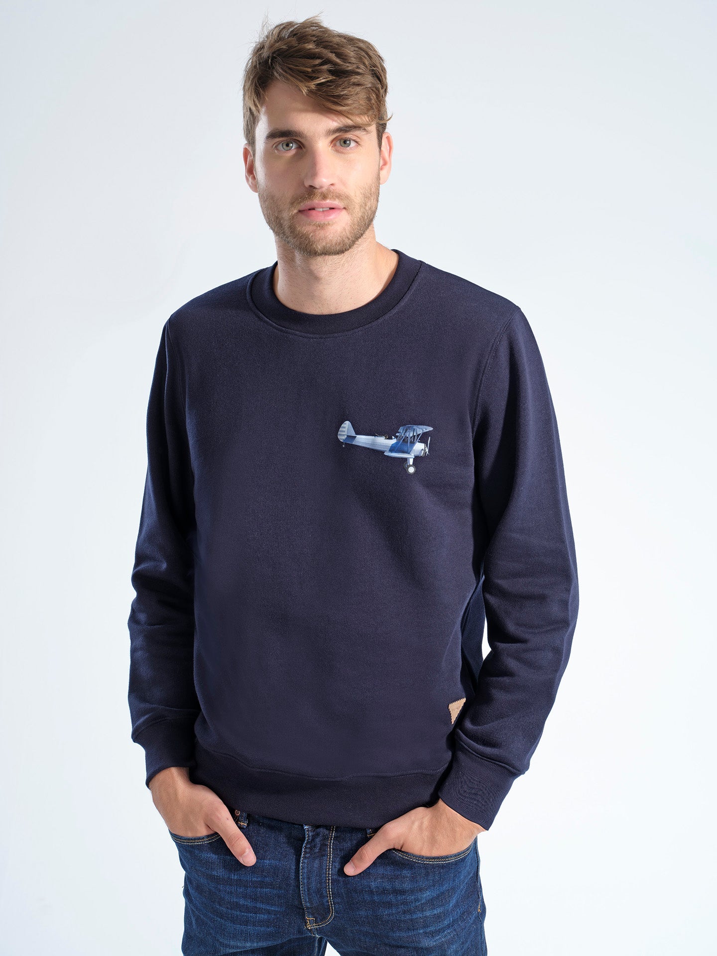SUDADERA FLY NAVY BE - Polo Hills