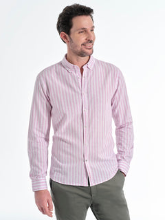 CAMISA LINO RAYA PINK - Polo Hills