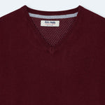 JERSEY ALGODON PICO BURGUNDY - Polo Hills