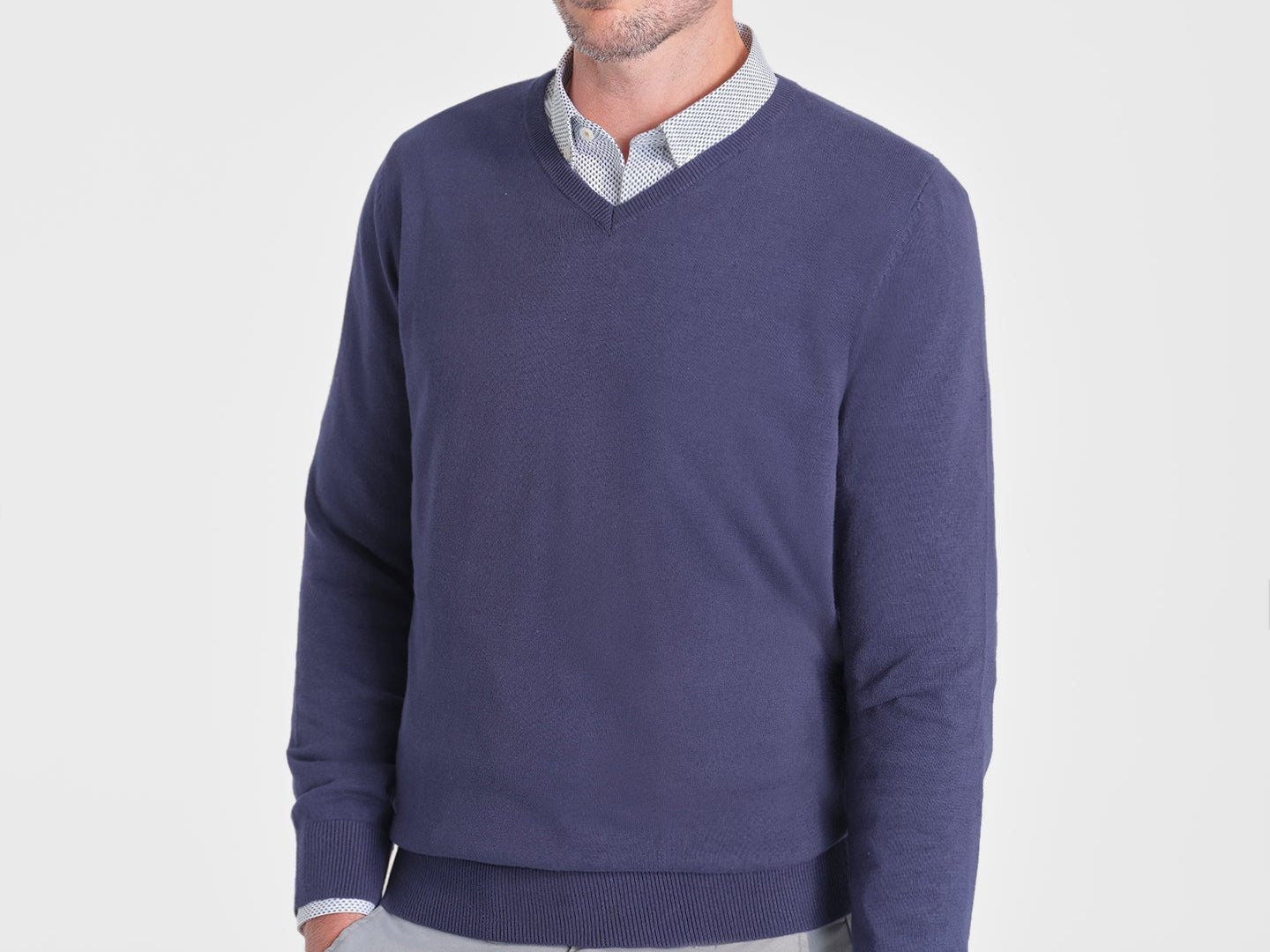 JERSEY ALGODON PICO NAVY - Polo Hills