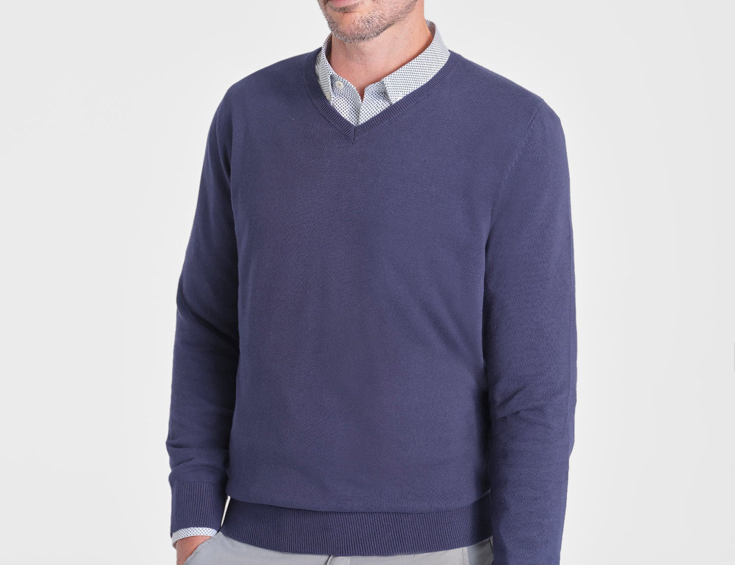 JERSEY ALGODON PICO NAVY - Polo Hills