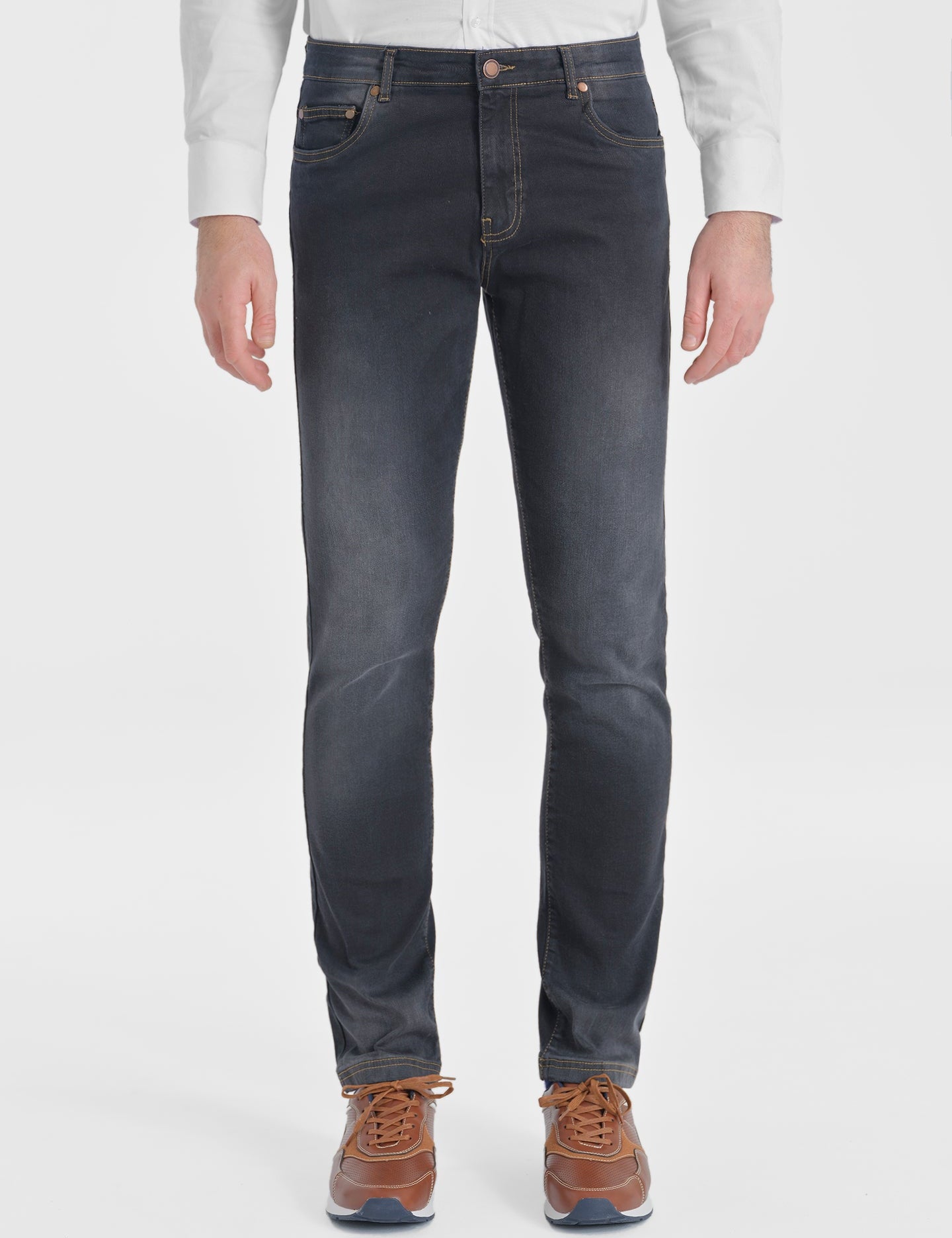 PANTALON DENIM SMITH BLACK - Polo Hills