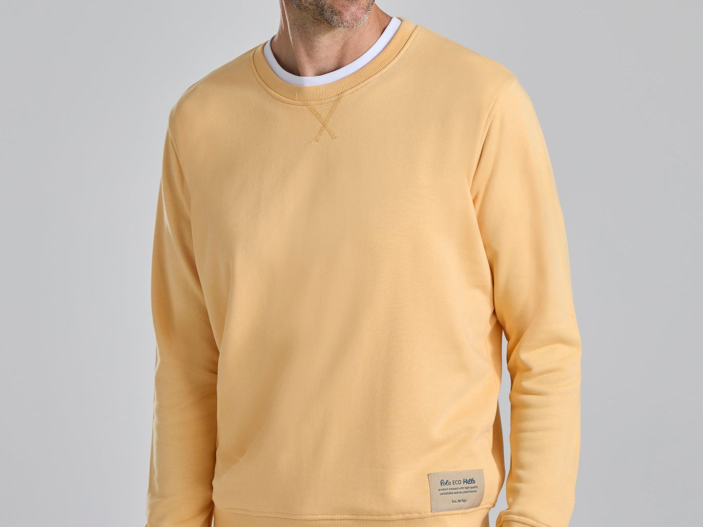 SUDADERA ECO SOFT YELLOW - Polo Hills
