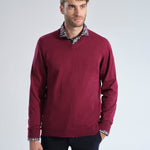 JERSEY PICO LANA BE BURGUNDY - Polo Hills