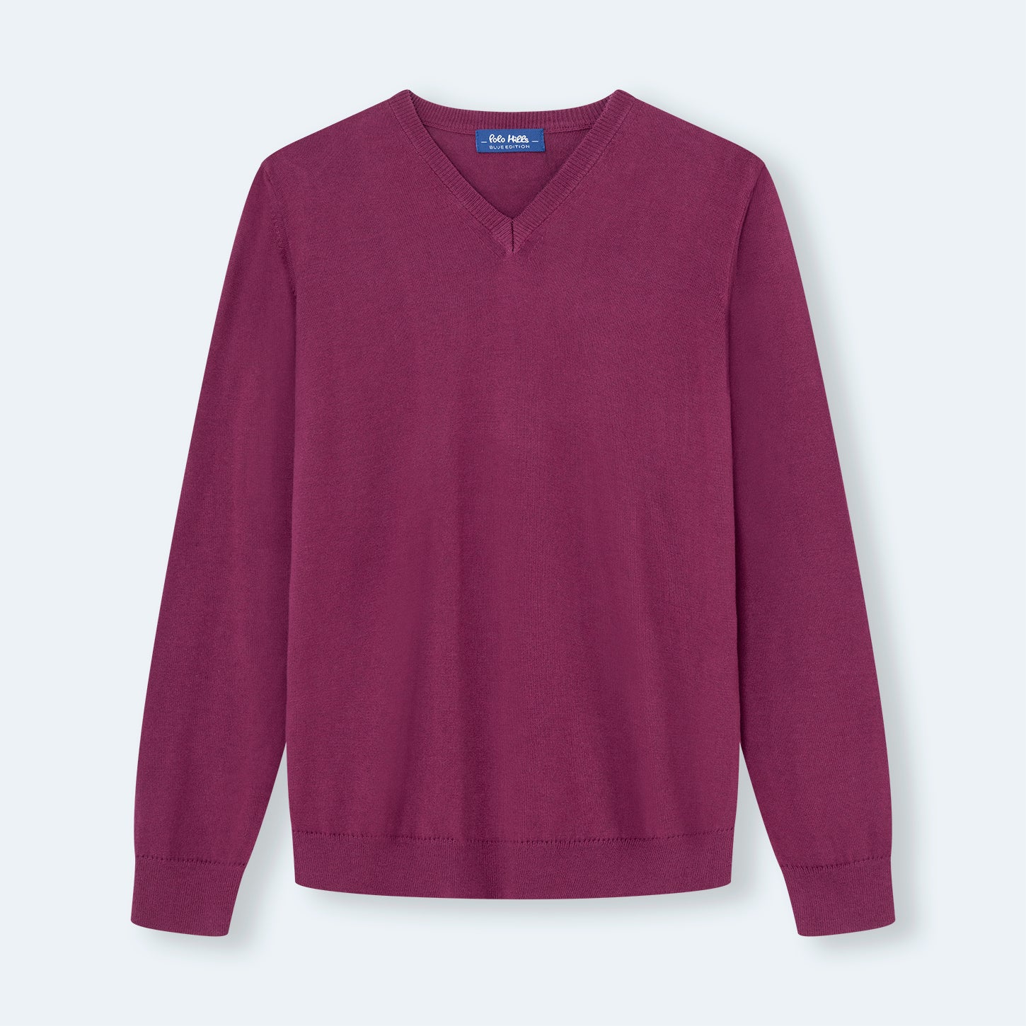 JERSEY PICO LANA BE BURGUNDY - Polo Hills