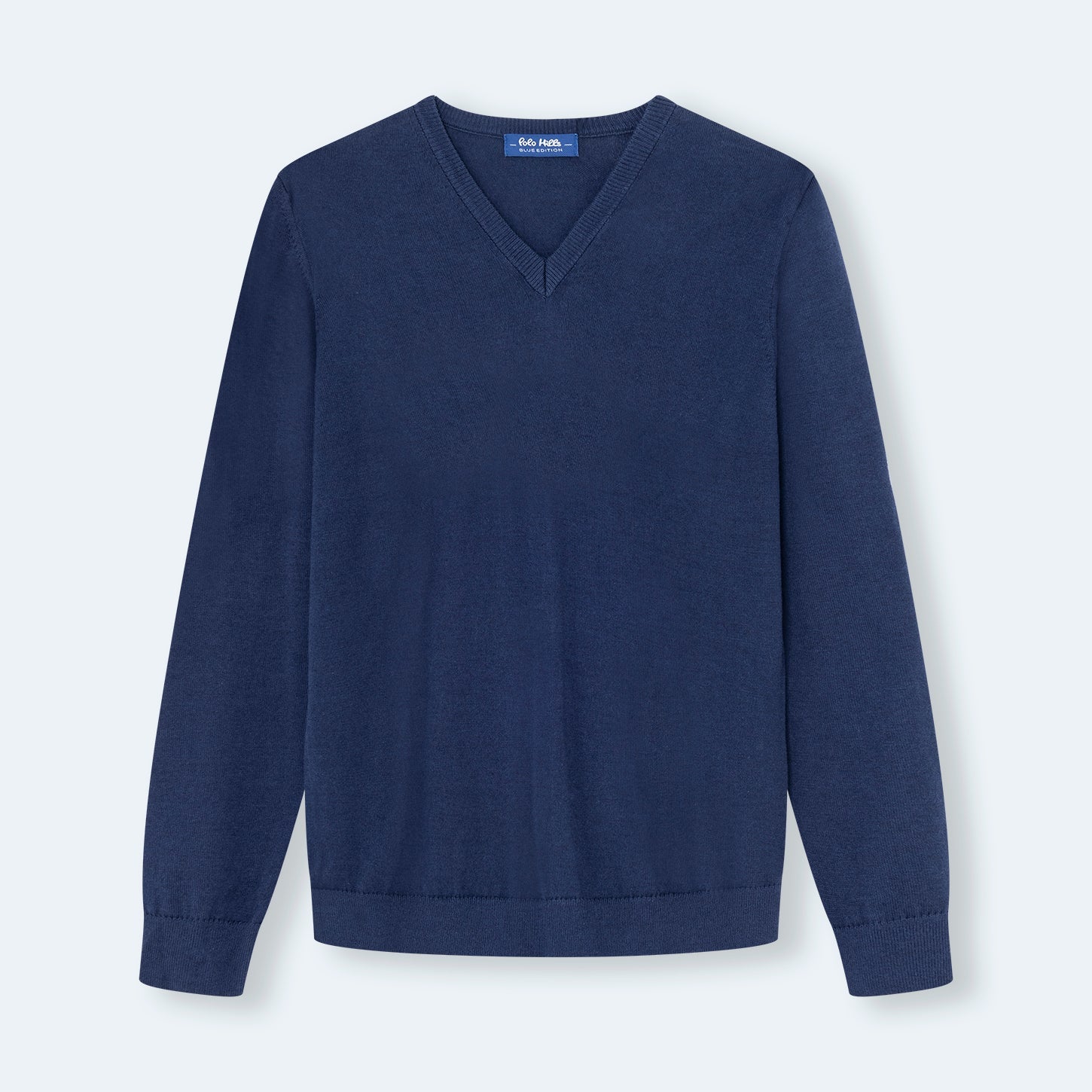 JERSEY PICO LANA BE NAVY - Polo Hills