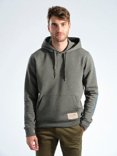 SUDADERA ECO HOOD KHAKI - Polo Hills